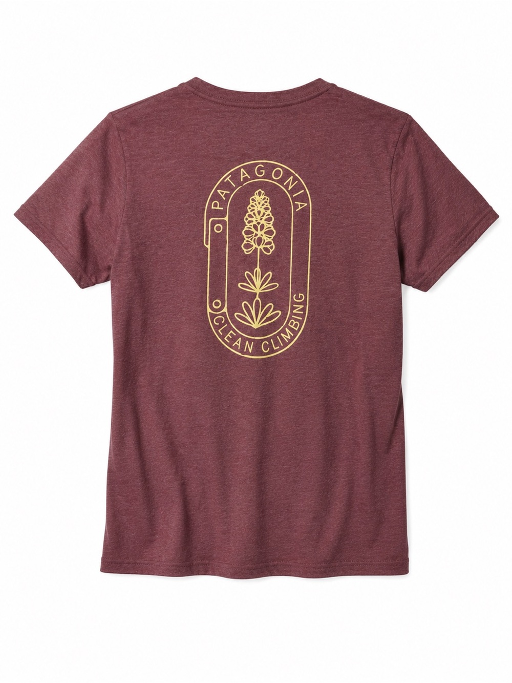 Patagonia Clean Climb Bloom Graphic Pocket Tee Mauve XS